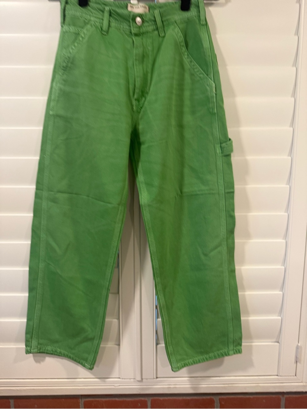 We The Free Bright Green Cargo Pants